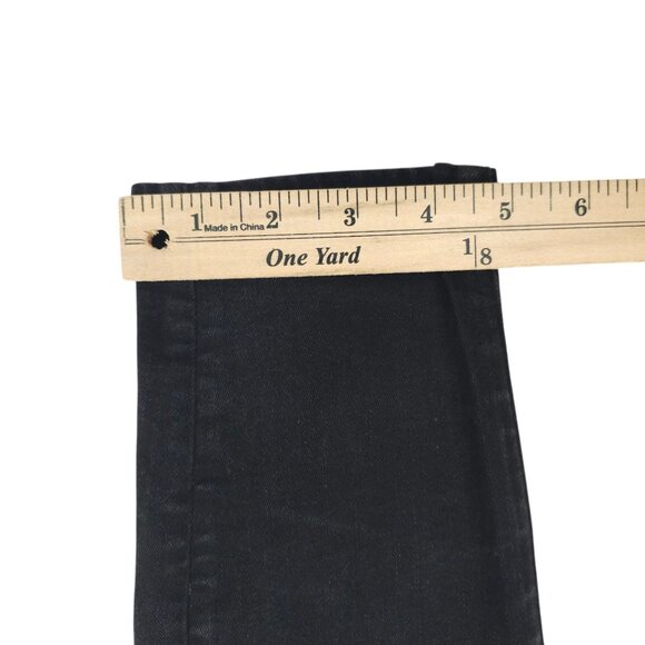 American Eagle Next Level Stretch Hi Rise Jegging Women 12 Jeans Distressed Blac - Picture 6 of 16